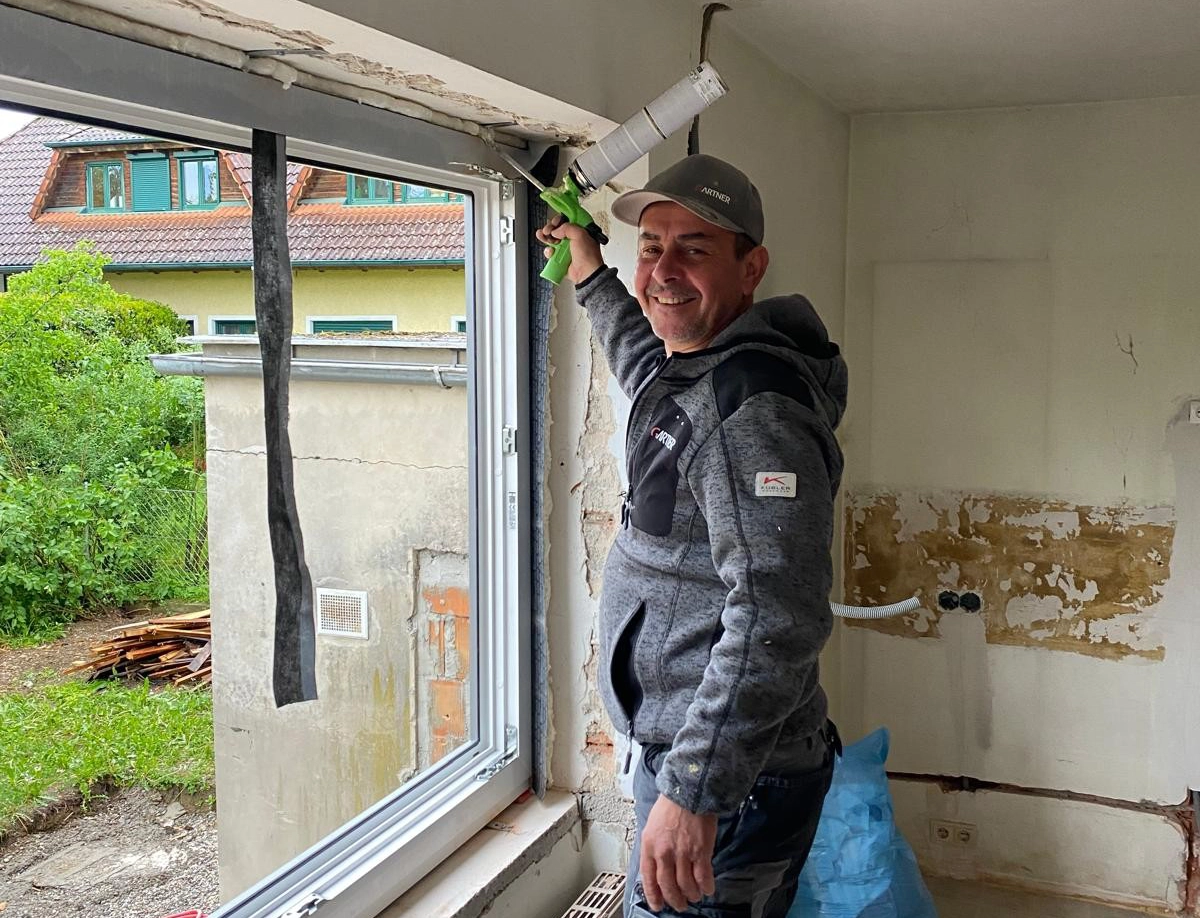 Montage von Fenster von Gartner Türen